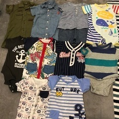 男の子ロンパース50〜80㎝☆22枚まとめ売り