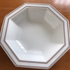 【再値下げ】たち吉アダム&イブ　八角型サラダボウル