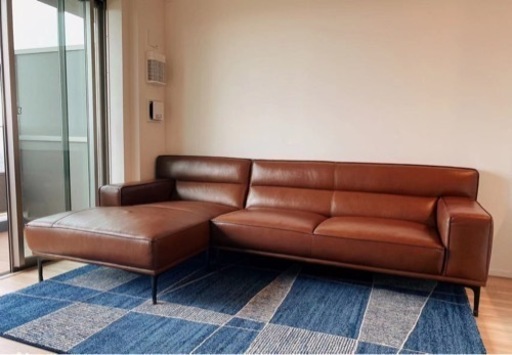 カウチソファ(牛革)