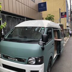 トヨタハイエースキッチンカー移動販売　付属品多数　すぐ営業できます。の画像