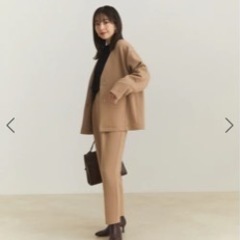 新品　VIS 【スフレタッチシリーズ】【洗える】Vネックコクーンジャケットの画像