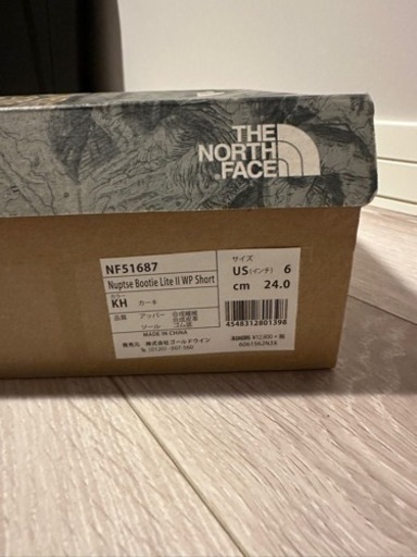 完売色　ノースフェイス　ヌプシ　ブーツ　ライト　カーキ　24.0cm