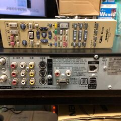 シャープ　AQUOSデジタルハイビジョンHDD内蔵DVDレコーダー DV-AR11　地デジ・BS・CS放送の録画・再生確認済み・リモコン付属の画像