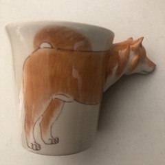 柴犬　コップの画像