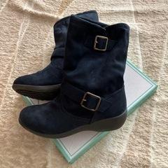 Marie Club ムートンブーツ　M   3E  紺色