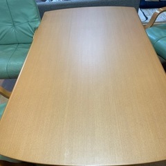 ☆ダイニングテーブルセット 富士ファニチャー　ファニチア　リクライニング　直接引き取りのみ　4人掛け　fuji furniture 本革　レザーの画像