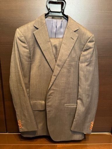 【試着可能】スーツ Global Style 2パンツ グレー Tollegno1900