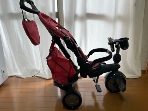 幼児用自転車リクライニング&収納&ドリンクホルダー付き