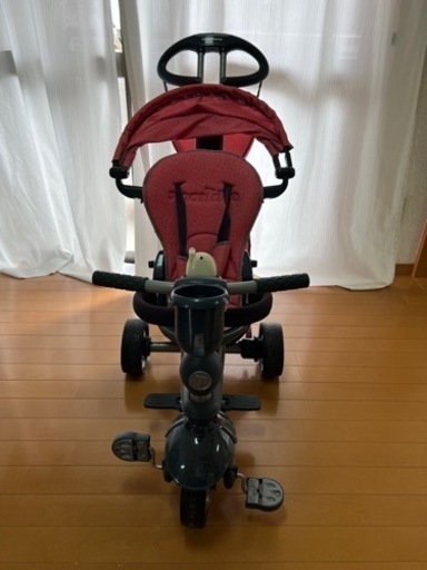 幼児用自転車リクライニング&収納&ドリンクホルダー付き