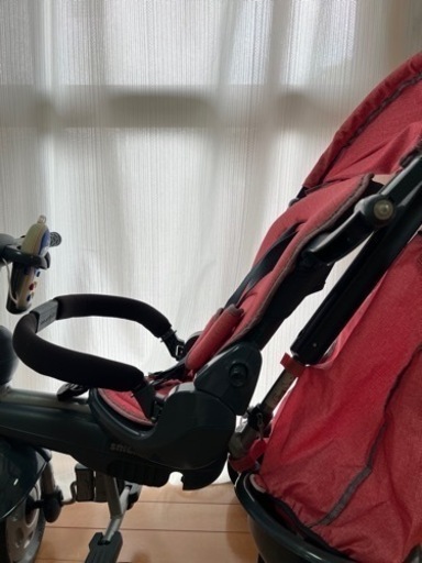 幼児用自転車リクライニング&収納&ドリンクホルダー付き