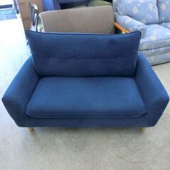 ソファ 2人掛け ファブリック 青系 ブルー 紺 布 二人掛け ニトリ