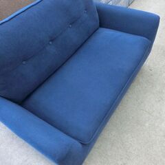 ソファ 2人掛け ファブリック 青系 ブルー 紺 布 二人掛け ニトリ