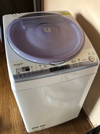 取引中です。SHARP 縦型洗濯乾燥機7キロ