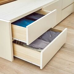 収納tシングルベッド・国産コイルマット付き【引き取り必須】の画像