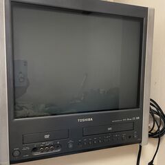 ＤＶＤプレーヤ／ＶＨＳビデオ機能内蔵のテレビデオ　東芝レグザ　21型