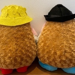 【ぬいぐるみ】Mr.ポテトヘッド&Mrs.ポテトヘッド ジャンボぬいぐるみ 2体セットの画像