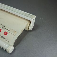 スリム ロールスクリーン クリーム色 取付幅８０Cmｘ丈 約１９０Ｃｍの画像