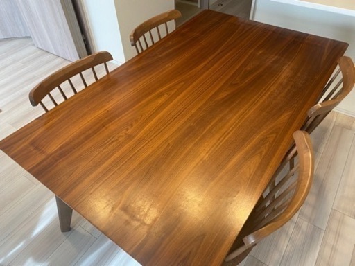 ※お譲り先確定【3月取引希望】ダイニングテーブル、チェア4脚