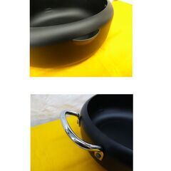 未使用保管品 IHクッキングヒーター専用 天ぷら鍋 22㎝ 鉄製 2.6L 揚げ物用 西岡店の画像