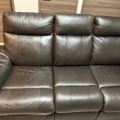 ニトリ　3人掛け電動ソファーの画像