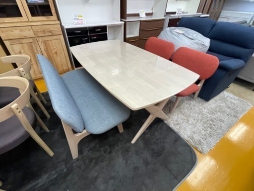 【リサイクルサービス八光】【ニトリ】　ダイニング4点セット　リラックスワイド