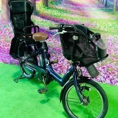 ❹ 4759子供乗せ電動自転車ヤマハ3人乗り新品20インチ良好バッテリー