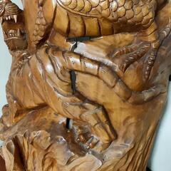 木彫　龍と虎　大型の画像