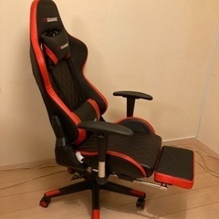 レッド PCゲーミングチェア ゲームチェアパソコンチェアーワーク
