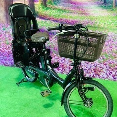 ❹ 4762子供乗せ電動自転車ヤマハ3人乗り新品20インチ良好バッテリー