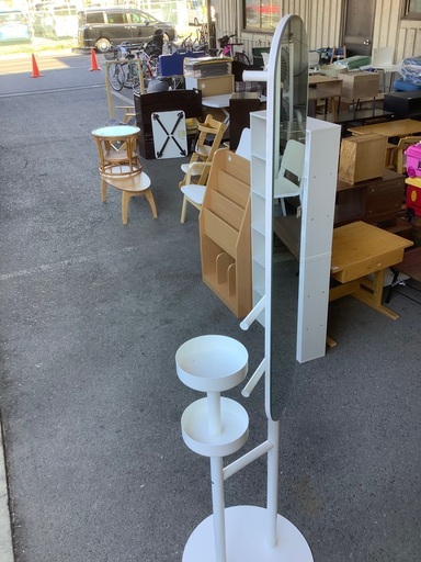 IKEA スタンドミラー　小物入れ付き