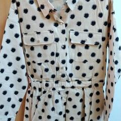 お話中】子供服　ドット柄　裾ひらひら　サイズ15　150ぐらい