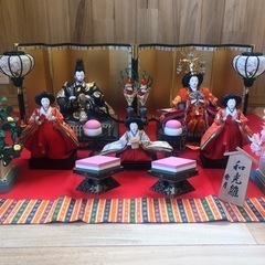 ひな人形 親王と三人官女のセット 