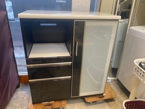 ニトリ レンジ台 キッチンカウンター キッチン収納 食器棚 中古