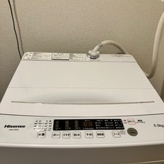 Hisense 洗濯機 5.5キロ 試用期間1年程 美品