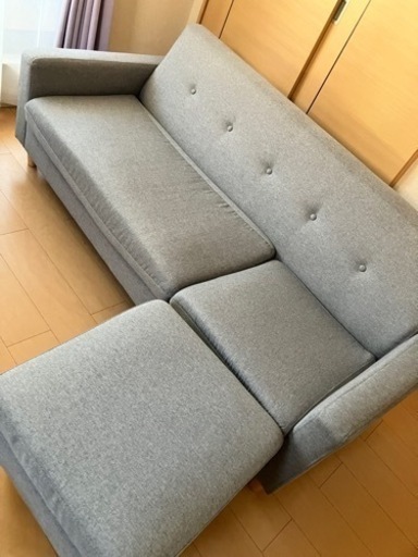 3人がけ オットマン付き ソファー 試用期間1年程 美品