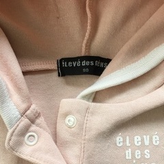 90 西松屋 フード付きワンピースの画像