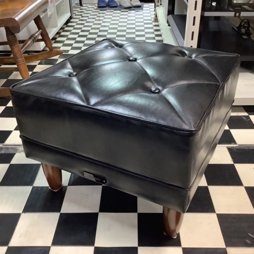 【リサイクルサービス八光　田上店】カリモク60 オットマン　スタンダードブラック