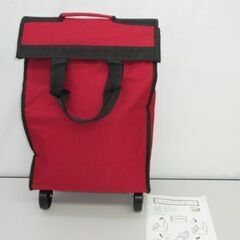 stp-1710　美品　ショッピングカート　折りたたみ　レッド　...