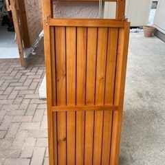 お洒落 木製ラックの画像