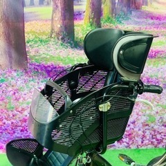 ❸ 4766子供乗せ電動自転車ブリヂストン3人乗り新品20インチ良好バッテリー