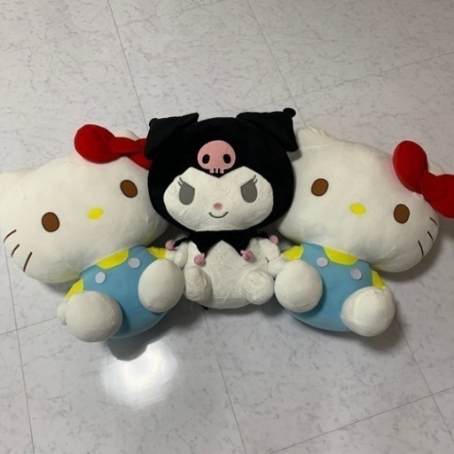ハローキティ\u0026クロミちゃん　ビッグぬいぐるみ