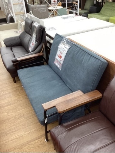 KA-100【新入荷　リサイクル品】コーナン　コンフォートソファ　2シーター　グレー