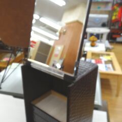 お値下げ！鎌倉彫 ミニドレッサー ミニ鏡台 引出付き 横幅 約27cm 化粧台 西岡店の画像