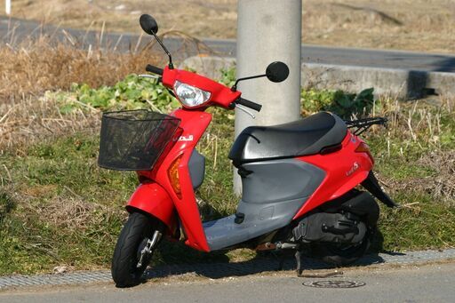 埼玉発255-２１３４Km】SUZUKI レッツ5G（盗難アラーム付） マーブルエラスキレッド