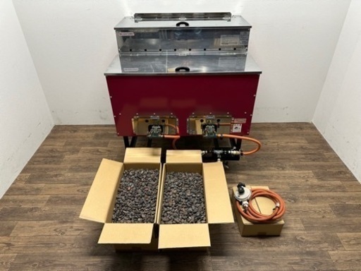 アサヒサンレッド　業務用　焼いも器　石焼いも　焼き芋　ガス式　プロパンガス　屋台　店舗　AY-1500