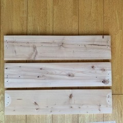 (一時取引停止)長さ約61cm×幅約14cm 棚板　木材　2枚