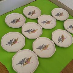 仙木作★陶器★和皿★10枚セット★ おまけで刺身皿とか付けます★の画像
