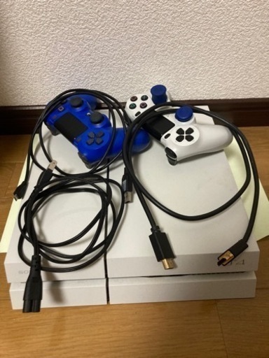 PS4白　500GB コントローラー2台　マイク付き