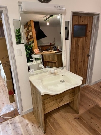 TOTO 曇り止めヒータ付き洗面化粧台750㎜　②