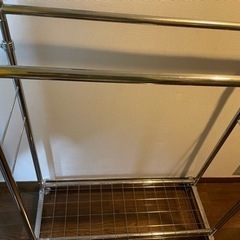 洋服掛けラック　収納ボックスの画像